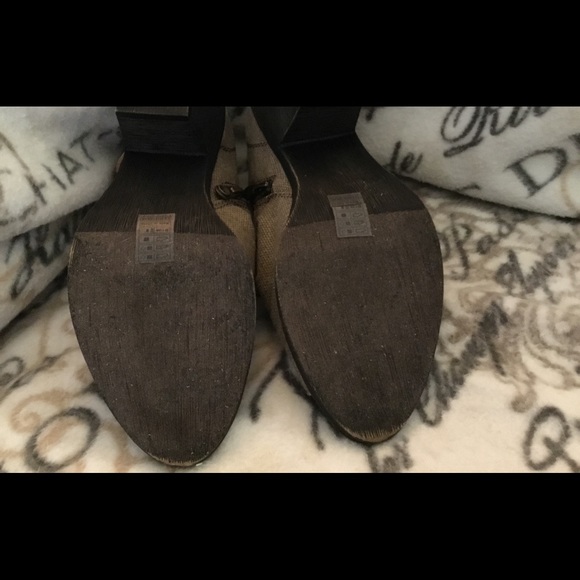 Blowfish open toe canvas fashion boots - Picture 10 of 10